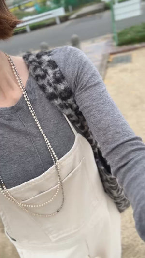 レオパードボア リバーシブルBAG