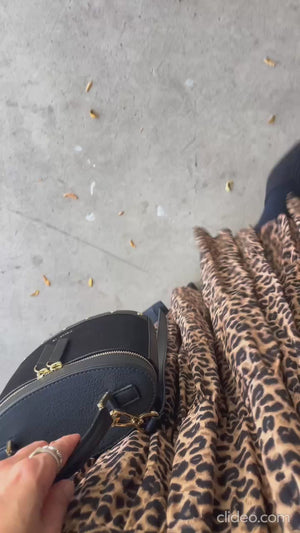 レオパードティアードスカート