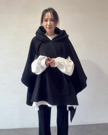 2WAYスウェットポンチョ