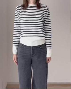 フレンチボーダーニット