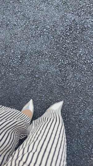 ストライプ バウンディングパンツ