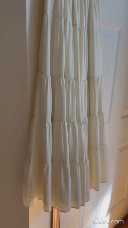 アイボリーティアードスカート