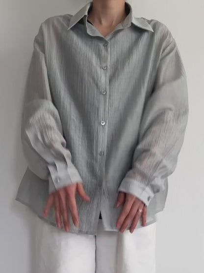 エアーテンセルオーバーフィットシャツ