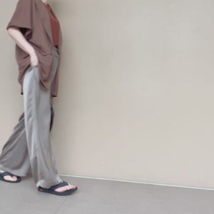 カームサテンイージーパンツ