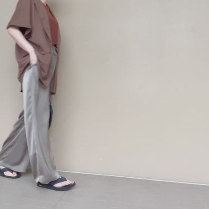 カームサテンイージーパンツ