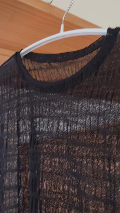 シャーリングシアーカットソー