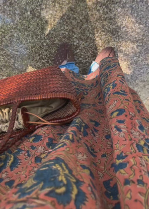 本革メッシュバック