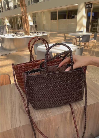 本革メッシュバック