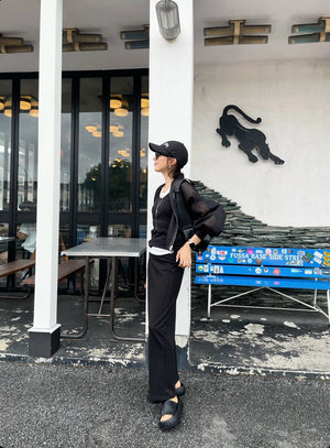 ミラーロングスカート