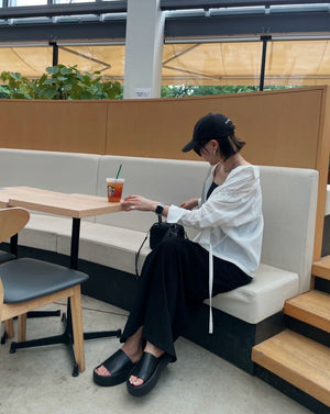 ミラーロングスカート