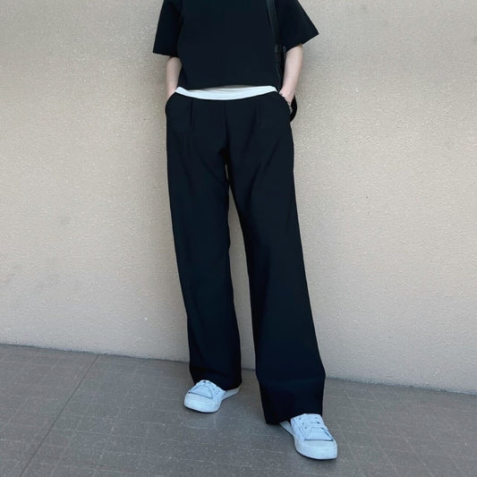 セミワイドスムースパンツ