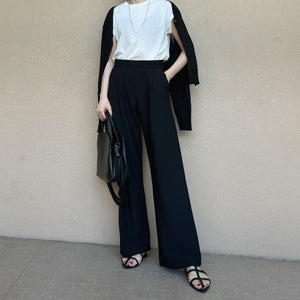セミワイドスムースパンツ